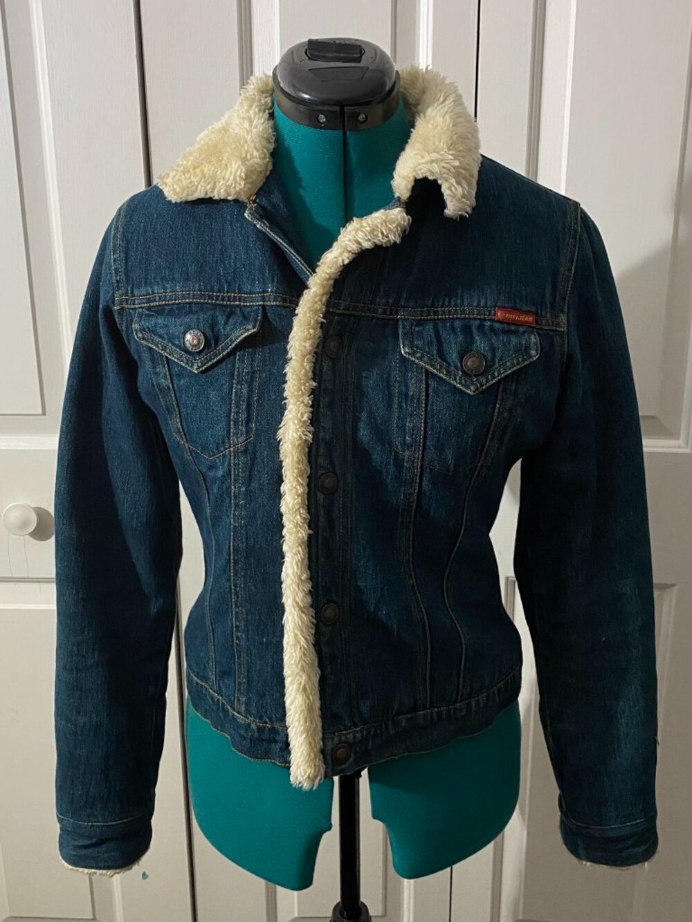 Roxi Jean Jacket with Faux Fur Lining